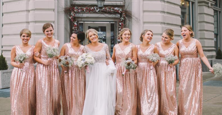 3 Flattering Necklines That You Can Pick for Your Rose Gold Bridesmaid Dresses