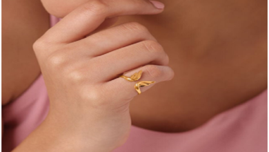 trendy butterfly rings